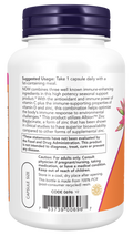 Vitamina C 1000 mg, zinco e vitamina D3 NOW Foods – 100 cápsulas vegetais – imagem 3