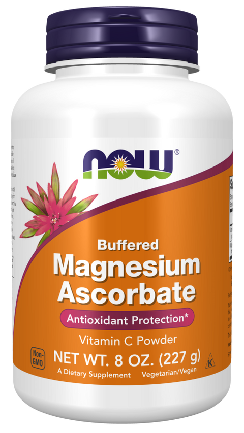 Ascorbato de magnésio em pó NOW Foods – 227 g