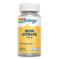 Citrato de Ferro 25 mg 60 Cápsulas Vegetais Solaray – Viva Saudável