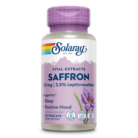 Açafrão affron® 30 Cápsulas Vegetais Solaray – Viva Saudável