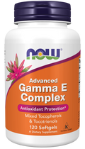 Vitamina E gama-tocoferol NOW Foods – Advanced Gamma E Complex 120 cápsulas moles