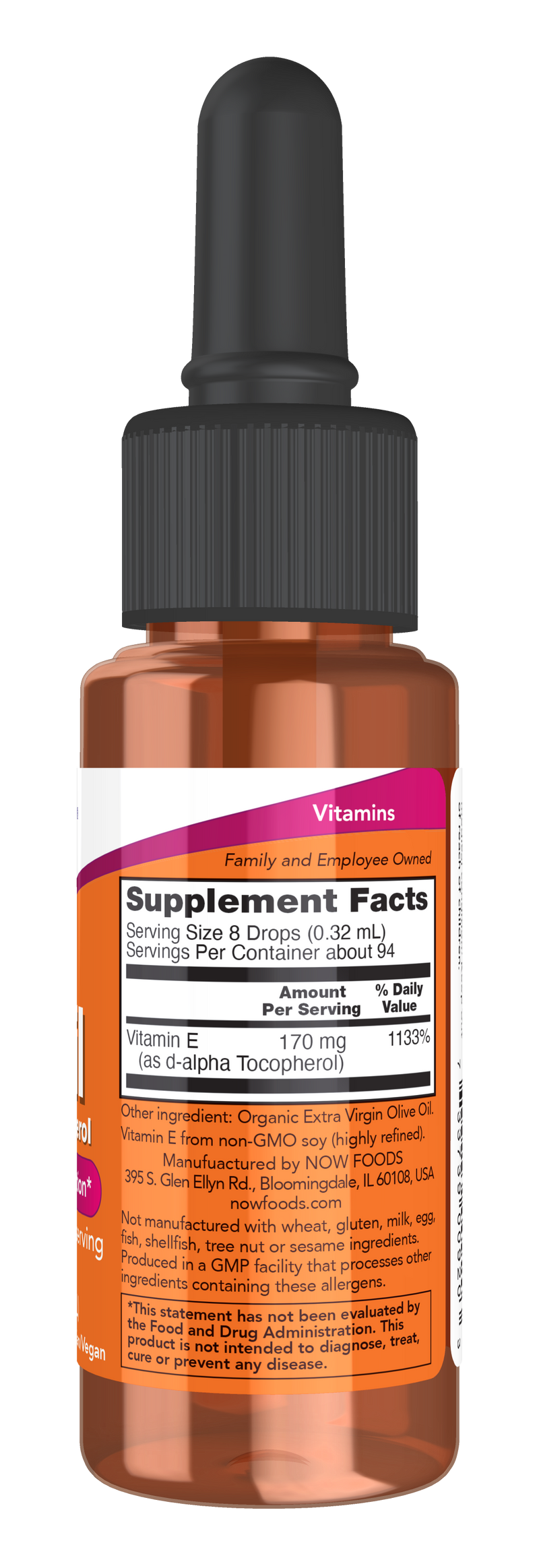 Vitamina E líquida NOW Foods – Vitamin E-Oil 23.000 UI 30 ml – imagem 2