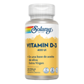 Vitamina D3 400 UI 120 Cápsulas Moles Solaray – Viva Saudável