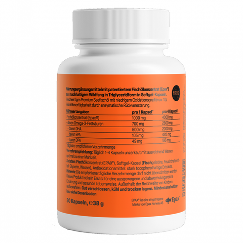 Ómega-3 Ultra DHA Cérebro Zeinpharma – verso da embalagem