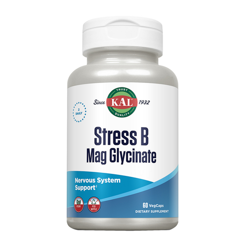 Stress B & Mg Glycinate 60 Cápsulas Vegetais KAL – Viva Saudável