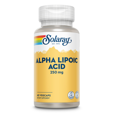 Ácido Alfa-Lipóico 250 mg 60 Cápsulas Vegetais Solaray – Viva Saudável