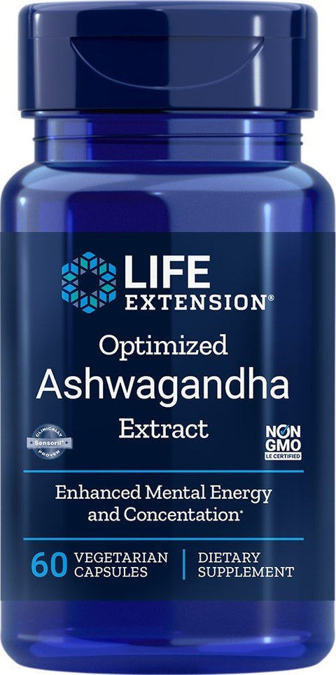 Optimised Ashwagandha Extract 60 caps Life Extension