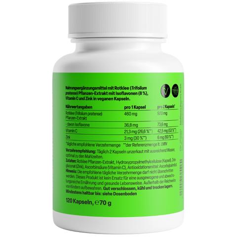 MenoVital Plus 460mg 120 Cápsulas Zeinpharma – verso da embalagem