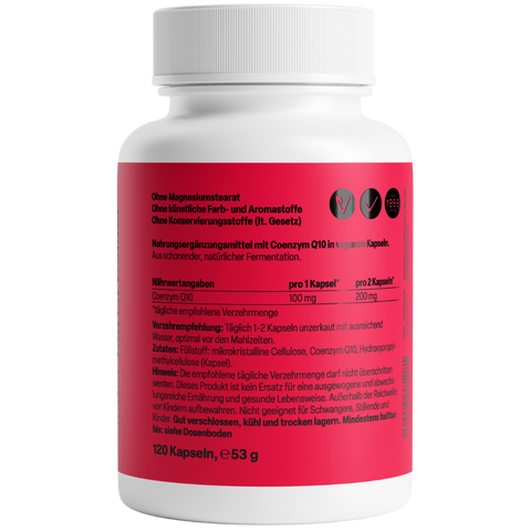 Coenzima Q10 100mg 120 Cápsulas Zeinpharma – verso da embalagem