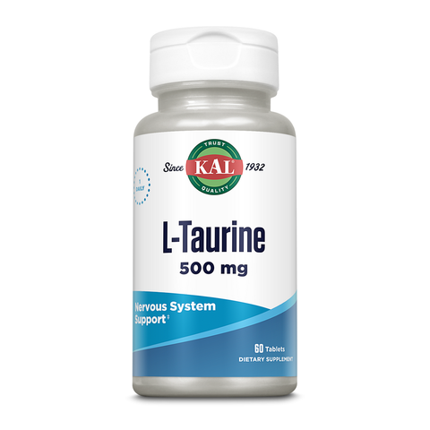 L-Taurina 500 mg 60 Comprimidos KAL – Viva Saudável