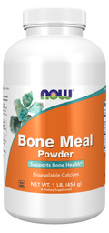 Farinha de ossos em pó (Bone Meal Powder) NOW Foods – 454 g
