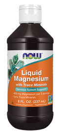 Magnésio líquido com oligoelementos NOW Foods – frasco de 237 ml