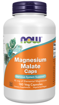 Malato de magnésio NOW Foods – cápsulas vegetais veganas