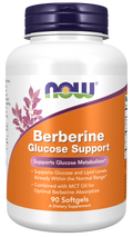 Berberina 400 mg com óleo MCT NOW Foods – 90 cápsulas moles
