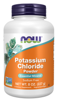 Cloreto de potássio em pó Potassium Chloride NOW Foods – 227 g