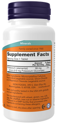 Gluconato de potássio 99 mg NOW Foods – 100 comprimidos – imagem 2