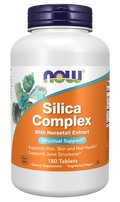 Silica Complex sílica com cavalinha e zinco NOW Foods – 180 comprimidos