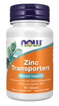 Zinco NOW Foods – Zinc Transporters 4 formas de zinco, 90 comprimidos