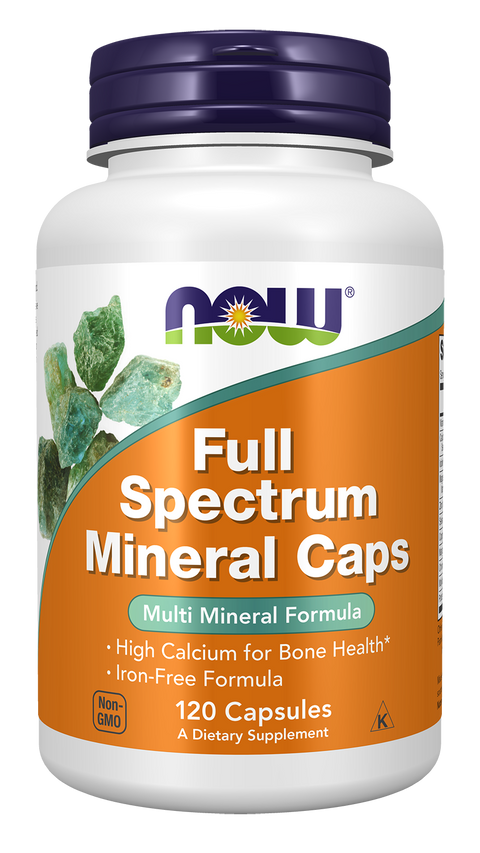 Multiminerais Full Spectrum Mineral NOW Foods – 120 cápsulas