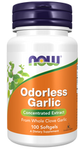 Alho sem odor NOW Foods – 100 cápsulas moles