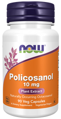 Policosanol 10 mg NOW Foods – 90 cápsulas vegetais