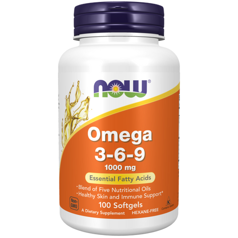 Ómega 3 6 9 NOW Foods – 100 cápsulas moles de 1000 mg