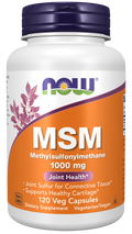 MSM 1000 mg NOW Foods – 120 cápsulas vegetais