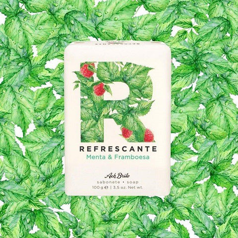 SABONETE REFRESCANTE MENTA E FRAMBOESA ACH. BRITO 100GR