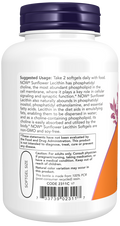 Lecitina de girassol 1200 mg NOW Foods – 100 cápsulas moles – imagem 3