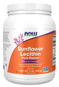 Lecitina de girassol em pó NOW Foods – 454 g