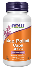 Pólen de abelha 500 mg NOW Foods – 100 cápsulas