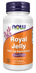 Geleia real 1000 mg NOW Foods – 60 cápsulas moles