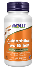 Lactobacillus acidophilus 2 mil milhões UFC NOW Foods – cápsulas vegetais