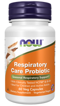 Lactobacillus acidophilus Respiratory Care Probiotic NOW Foods – 60 cápsulas vegetais