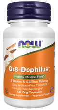 Gr8-Dophilus NOW Foods – probiótico com 8 estirpes, 60 cápsulas vegetais