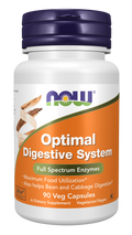 Enzimas digestivas Optimal Digestive System NOW Foods – 90 cápsulas vegetais