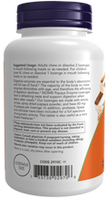 Enzimas de papaia Papaya Enzyme NOW Foods – 180 pastilhas mastigáveis – imagem 3