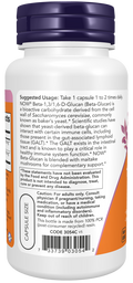 Beta-glucano com maitake NOW Foods – 90 cápsulas vegetais – imagem 3