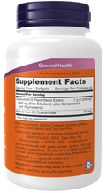 Beta-sitosterol esteróis vegetais NOW Foods – 90 cápsulas moles – imagem 2