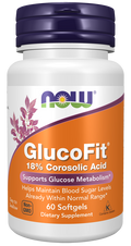 Extrato de banaba NOW Foods GlucoFit – 60 cápsulas moles