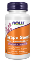 Extrato de semente de uva 100 mg NOW Foods – 100 cápsulas vegetais