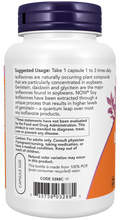 Isoflavonas de soja 150 mg NOW Foods – 120 cápsulas vegetais – imagem 3