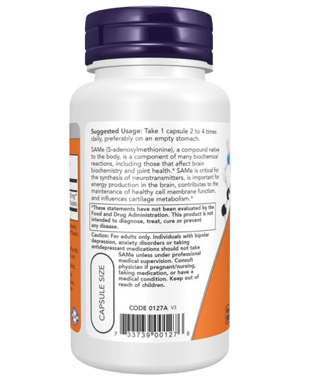 SAMe 200 mg 60 cápsulas Now Foods