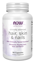 Hair, Skin & Nails NOW Foods – suplemento para cabelo, pele e unhas, 90 cápsulas