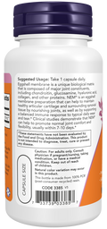 Membrana de casca de ovo 500 mg NOW Foods – 60 cápsulas – imagem 3