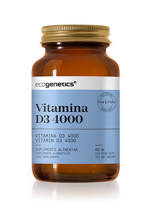 Vitamina D3 4000 60 caps Ecogenetics
