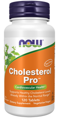 Cholesterol Pro fitosteróis com bergamota NOW Foods – 120 comprimidos