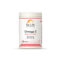 Omega 3 Magnum 1400 Be-Life, embalagem de 90 cápsulas de óleo de peixe concentrado em EPA e DHA
