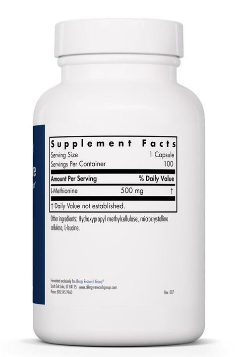 L-Methionine 100 VCaps Allergy Research Group