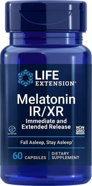 Melatonin IR/XR 60 Caps Life Extension